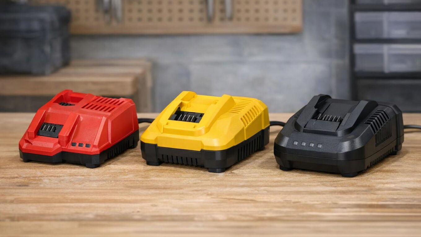 Jak wybrać ładowarkę akumulatorową: porównanie Milwaukee, DeWalt i Bosch